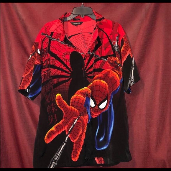 Vintage Spider-Man button up - Picture 1 of 3